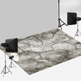 Aperturee - Retro Realistic Grey Stone Texture Photo Floor Mat